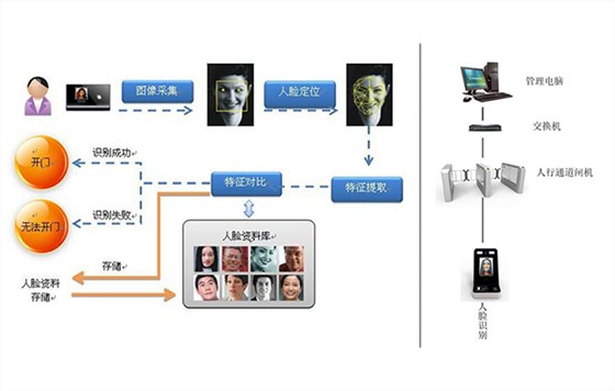 德亞人臉識別閘機